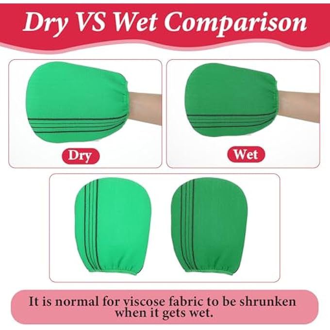 ADLABLD Pack of 8 Korean Exfoliating Gloves, Double-Sided Exfoliating Gloves, Valid Deep Exfoliating Gloves, for Shower, Bath, Body Scrub, Dead Skin Remover - Image 4